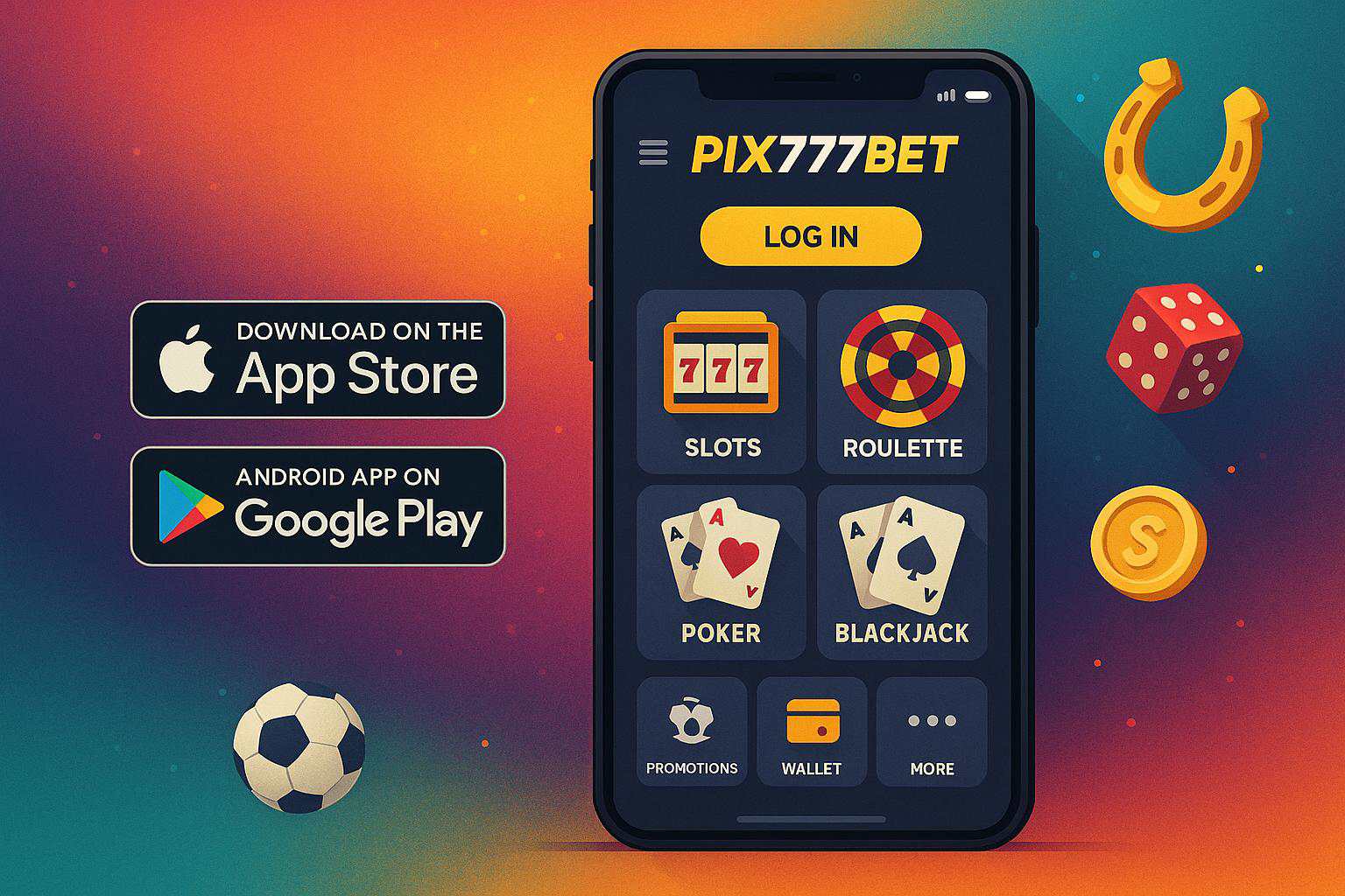 Baixar o PIX777BET Cassino App