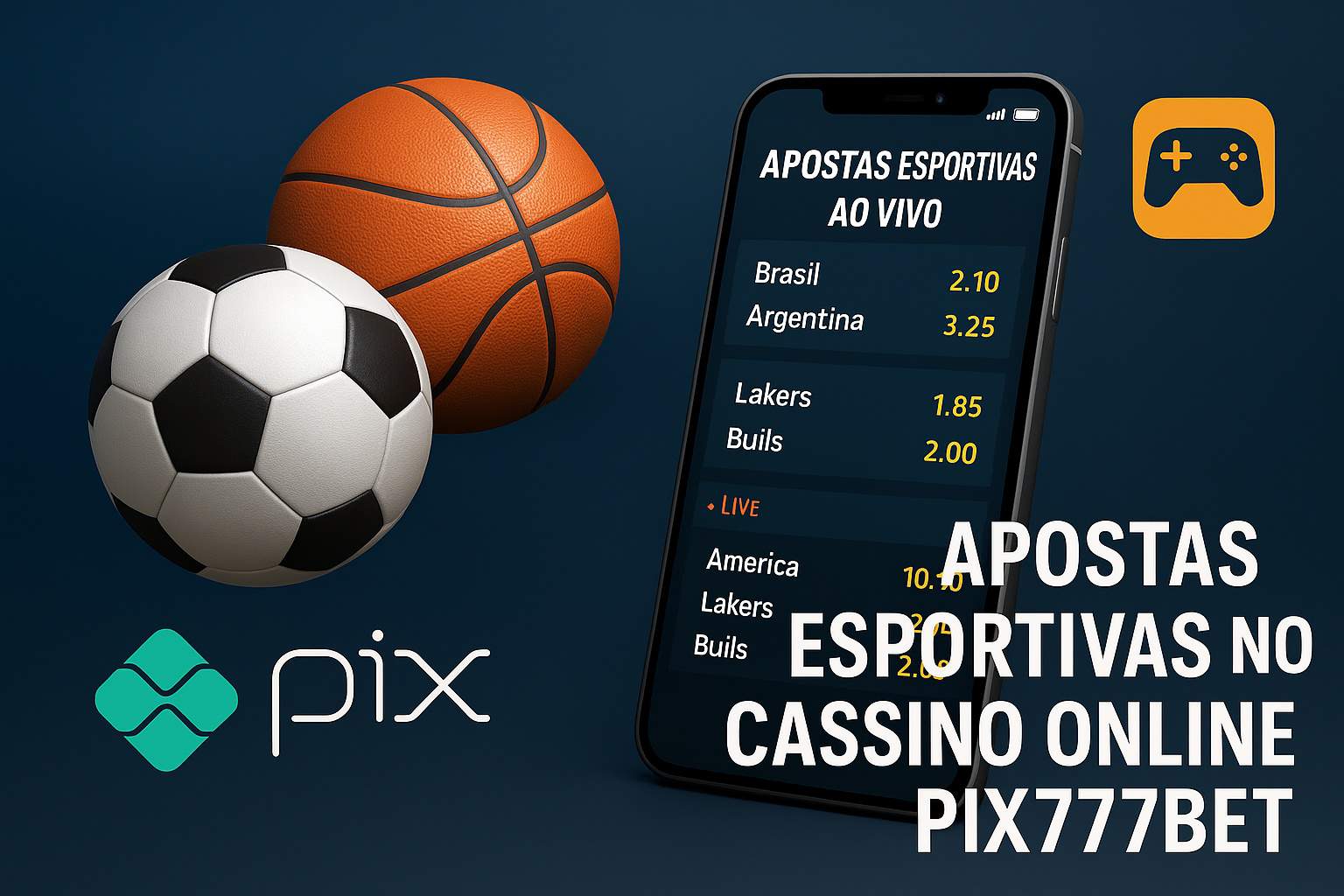 Aposte em apostas esportivas no cassino online PIX777BET