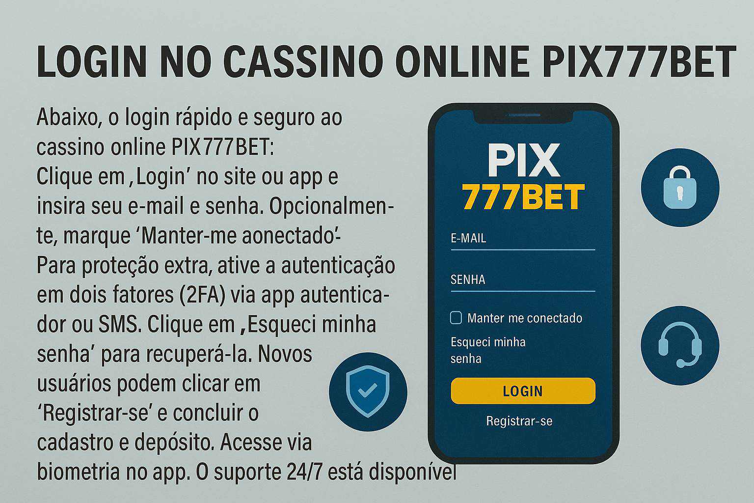 Criar uma nova Conta no plataforma PIX777BET  